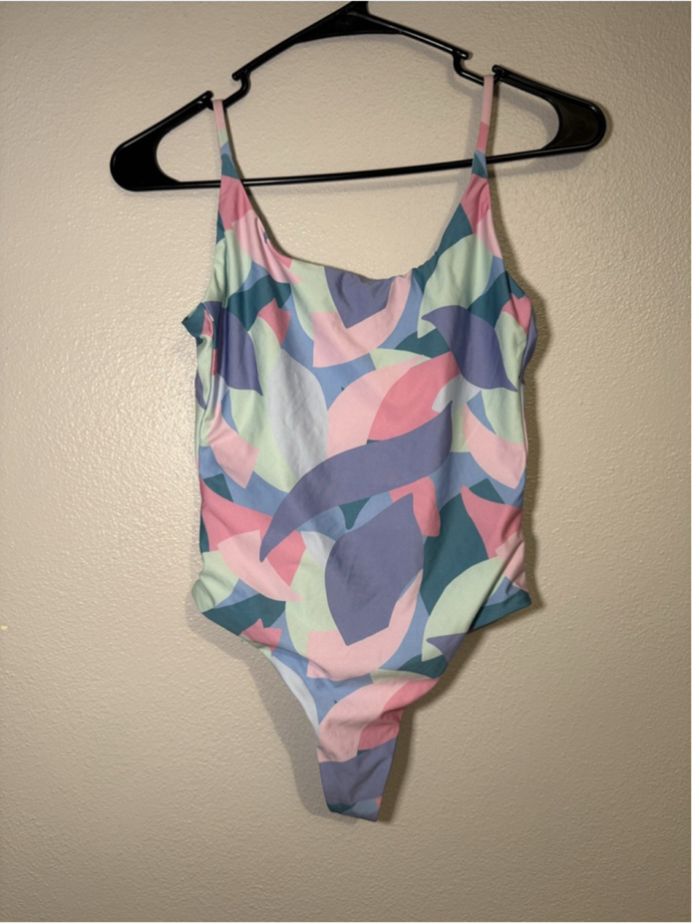 Beach Riot Pastel Abstract One Piece Swimsuit Small